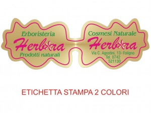 Etichette adesive per erboristerie, cosmetica, cosmesi (mm 67X23)  (cod.34M )